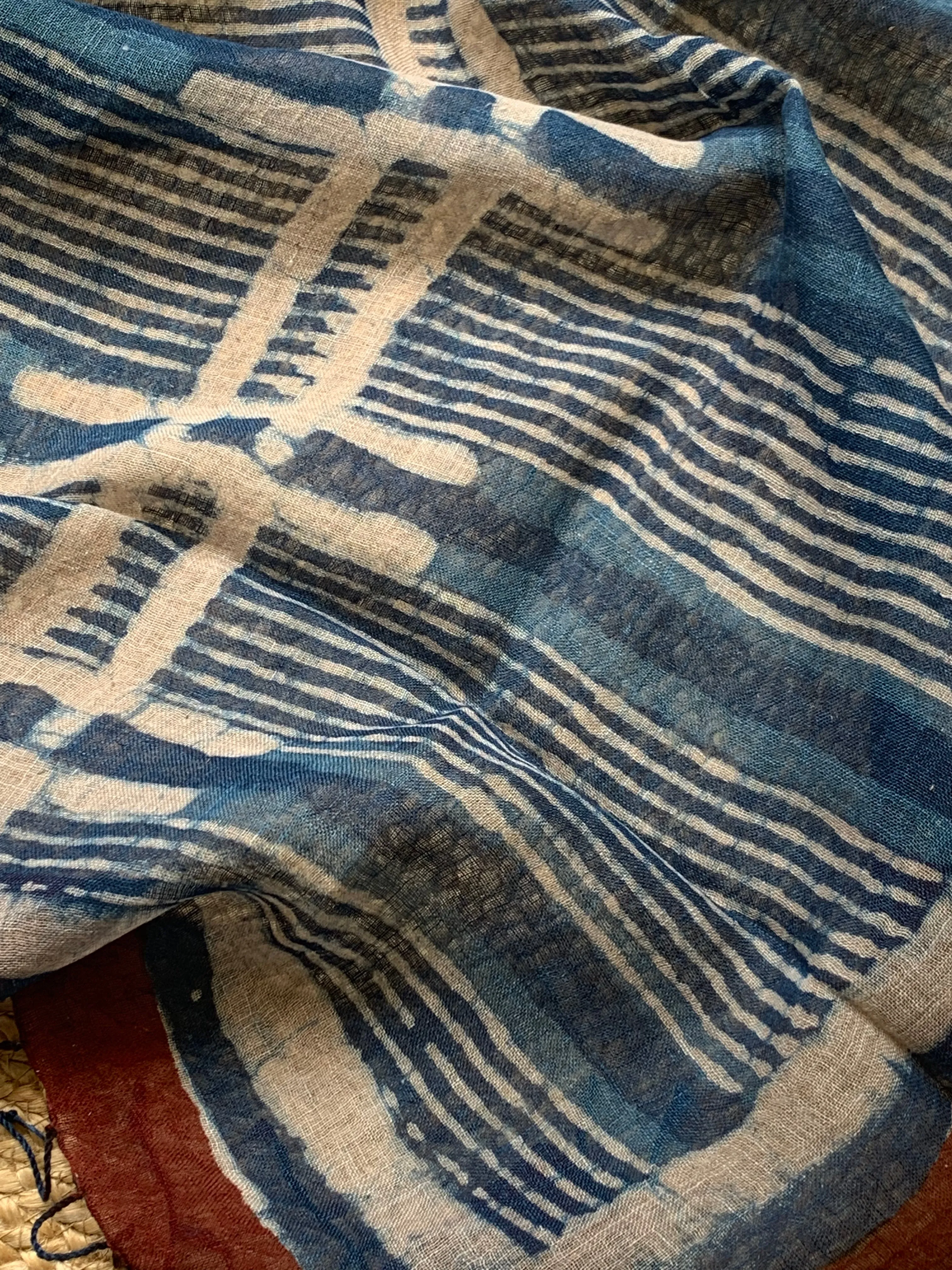 Handcrafted Linen Dupatta