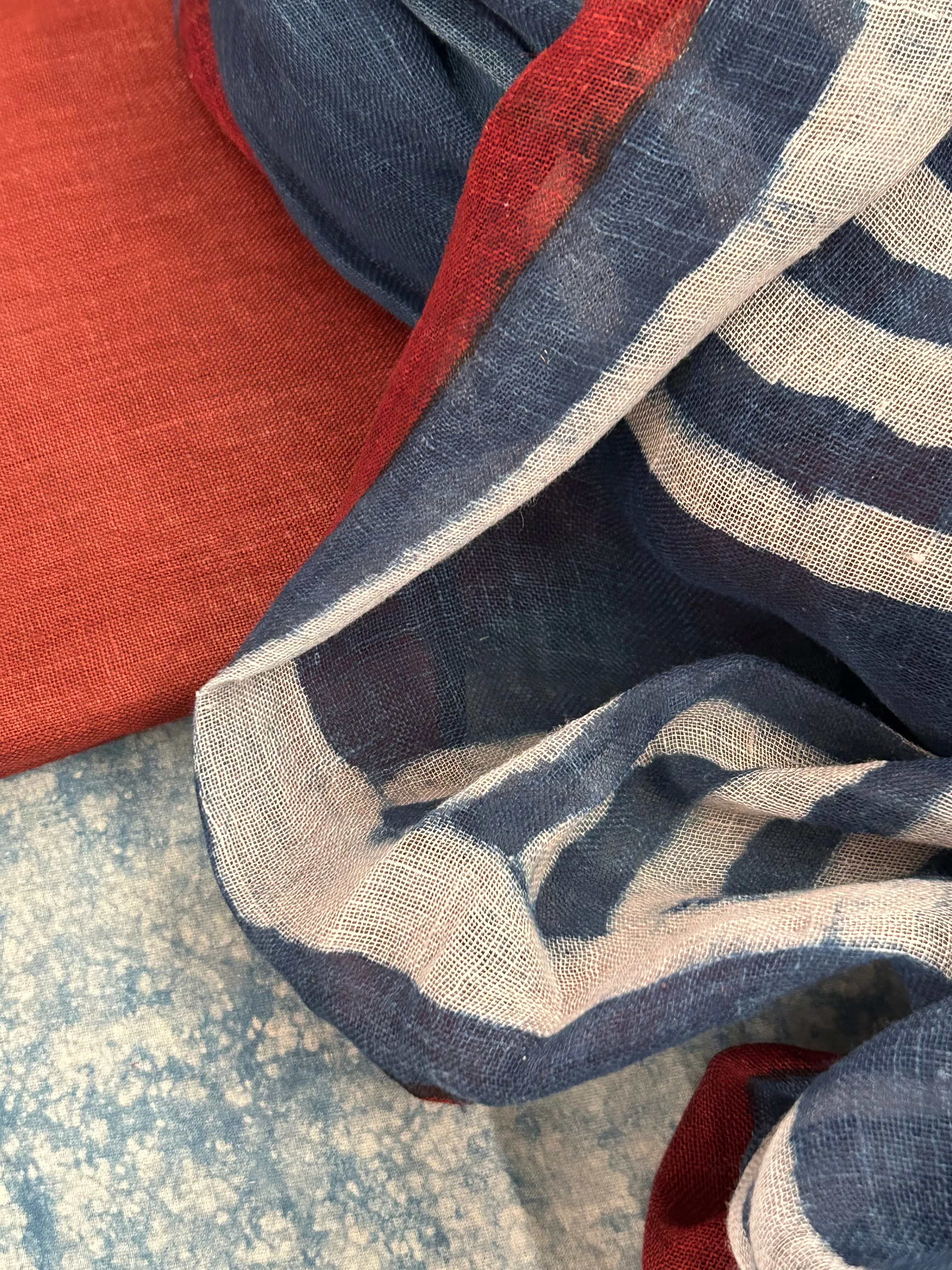 Handcrafted Linen Kurta Dupatta Set