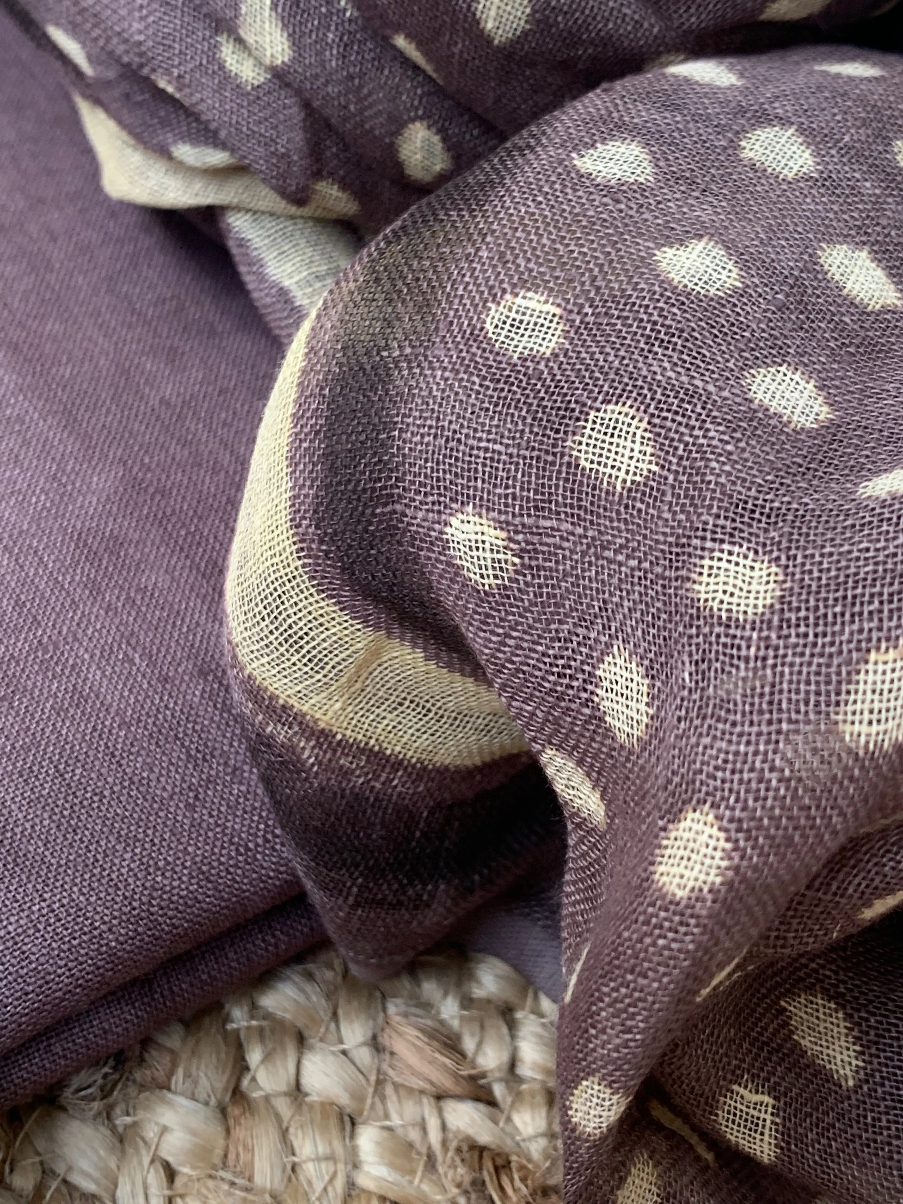 Handcrafted Linen Kurta Dupatta Set