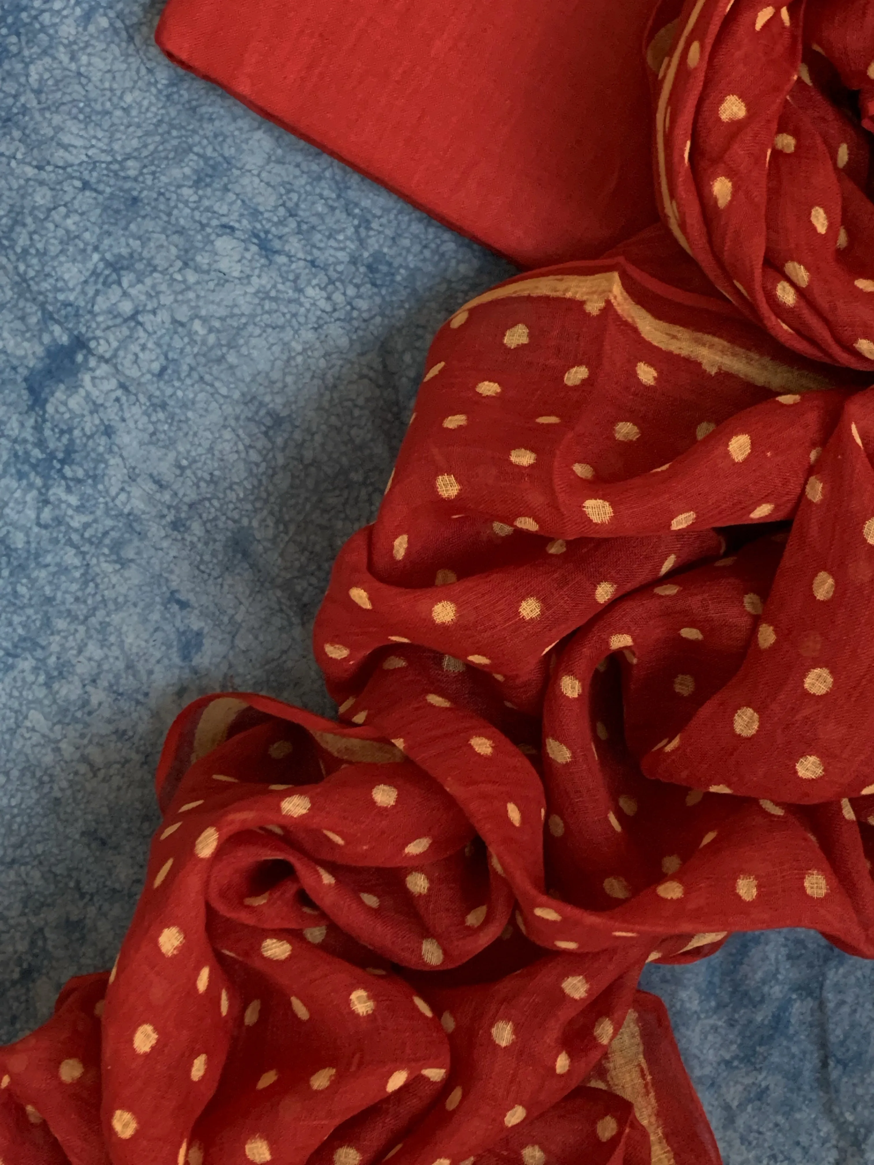 Handcrafted Linen Kurta Dupatta Set