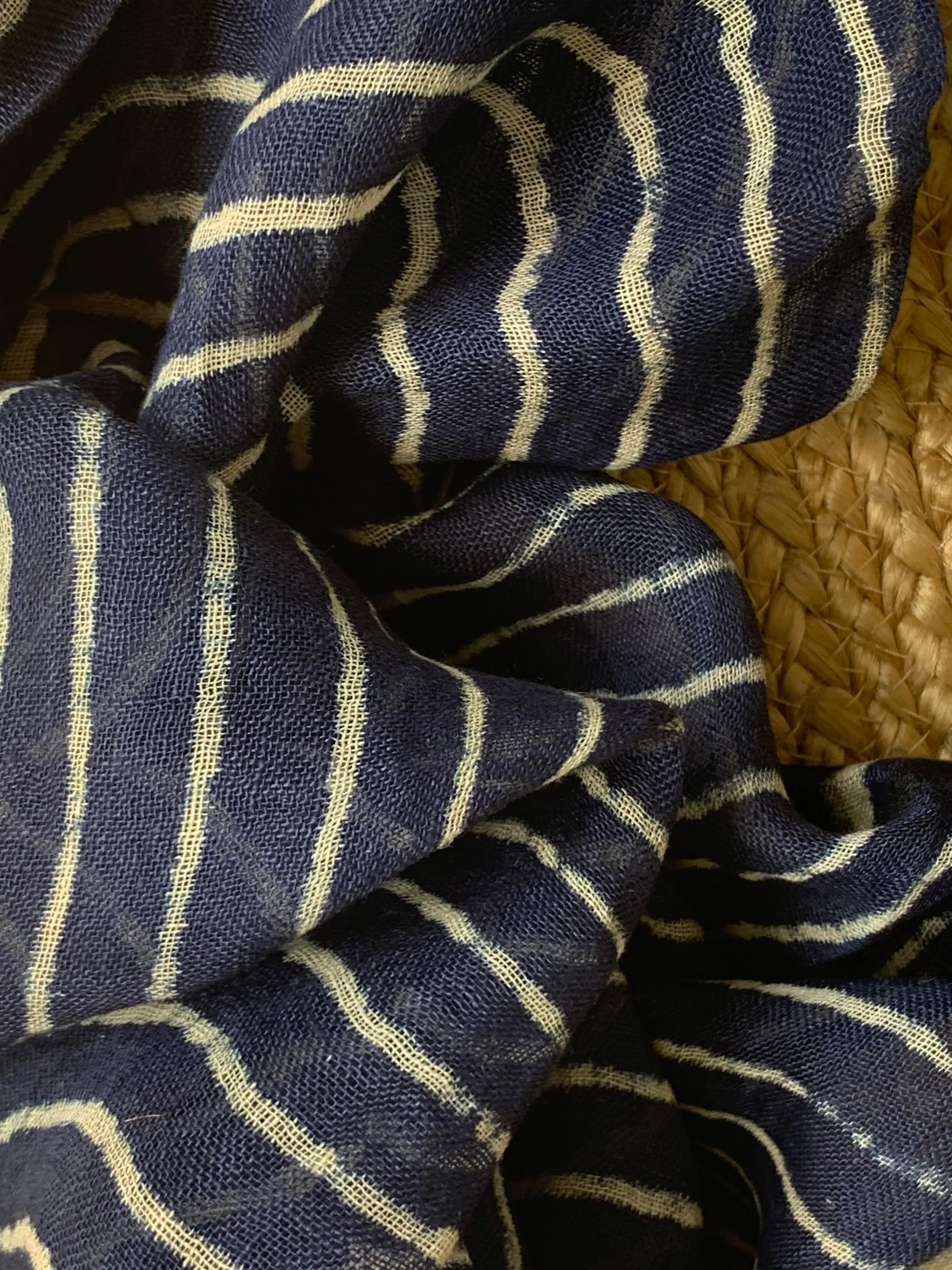 Handcrafted Linen Kurta Dupatta Set