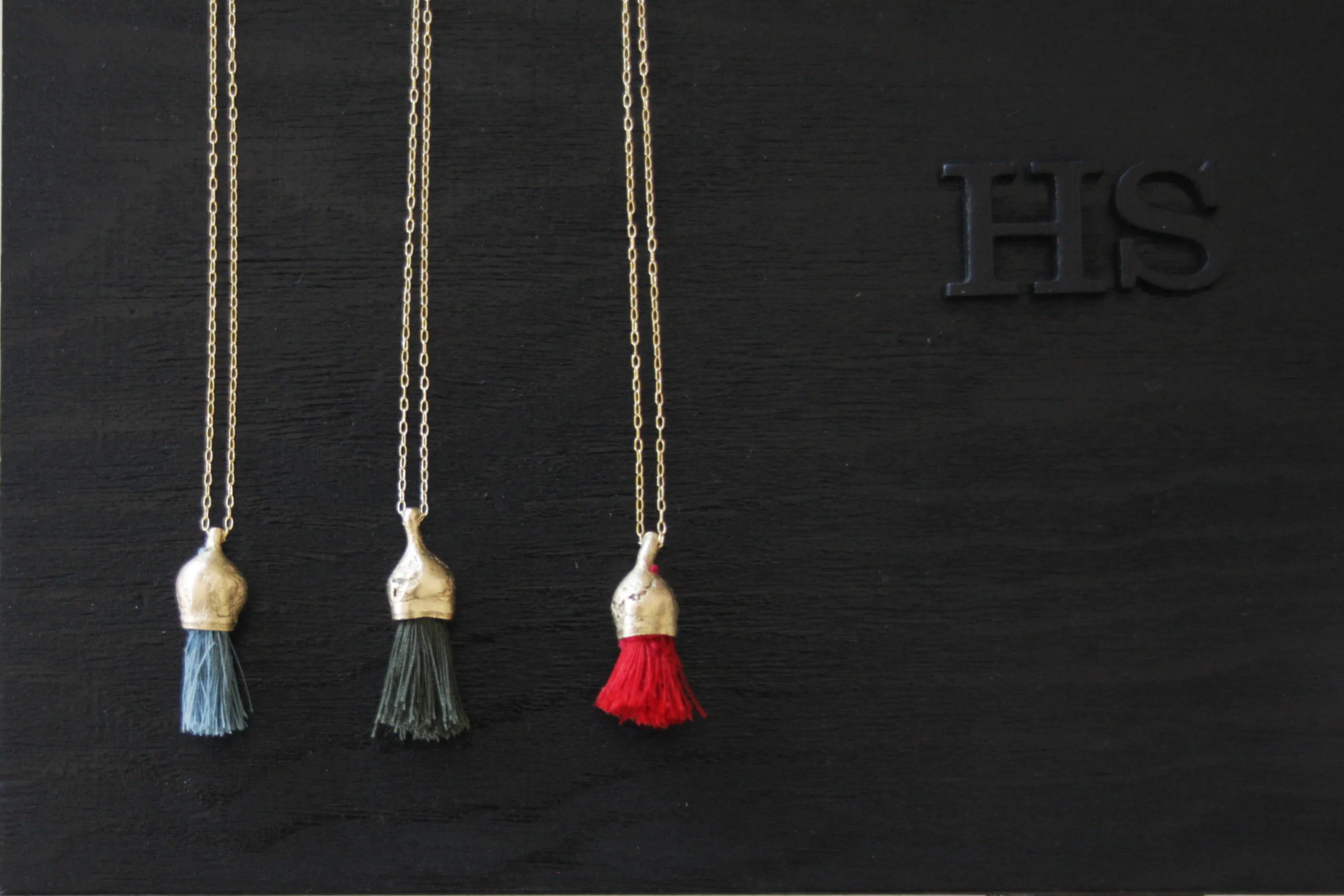 Handmade unique organic necklace & Tassel - Inspired by nature