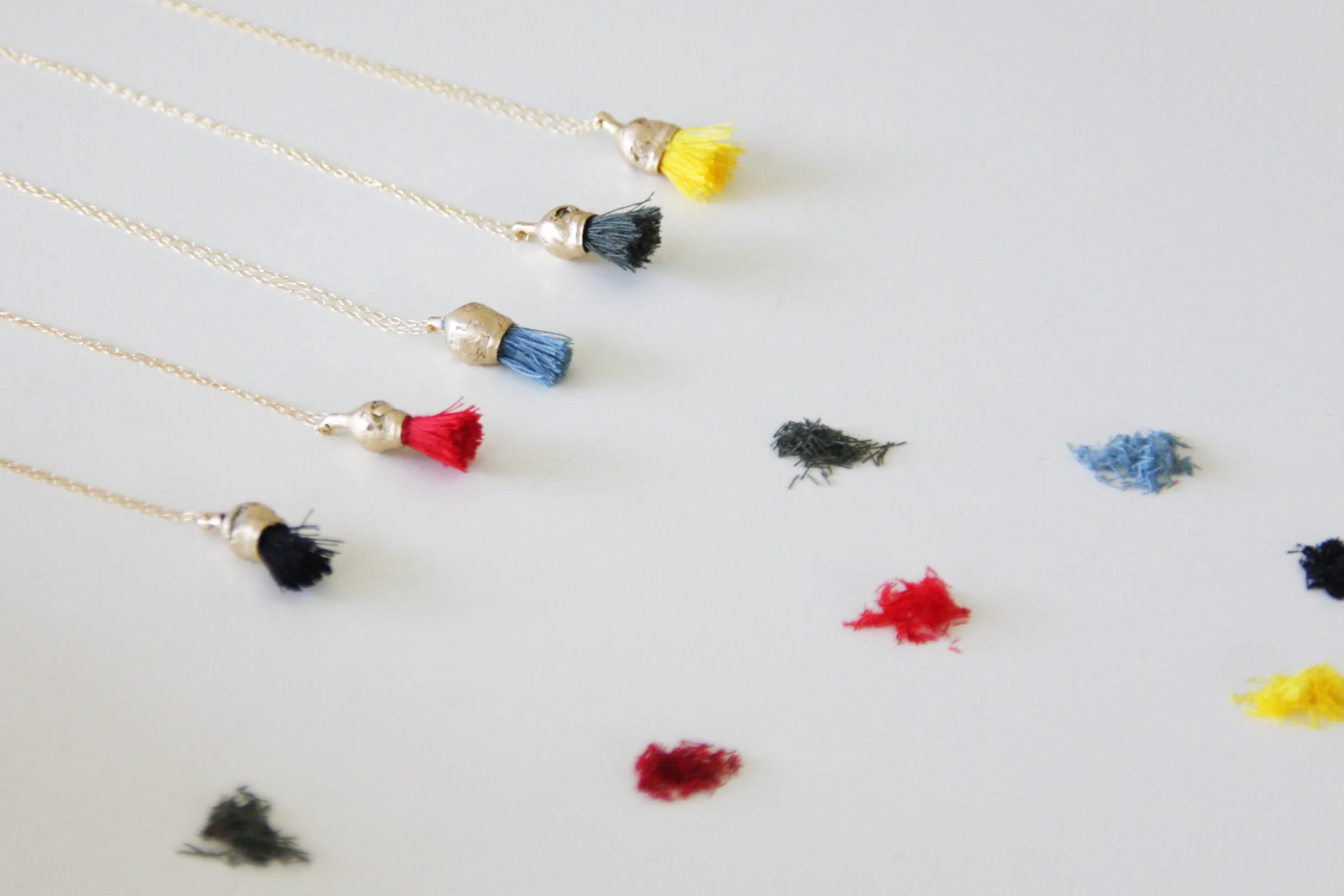 Handmade unique organic necklace & Tassel - Inspired by nature