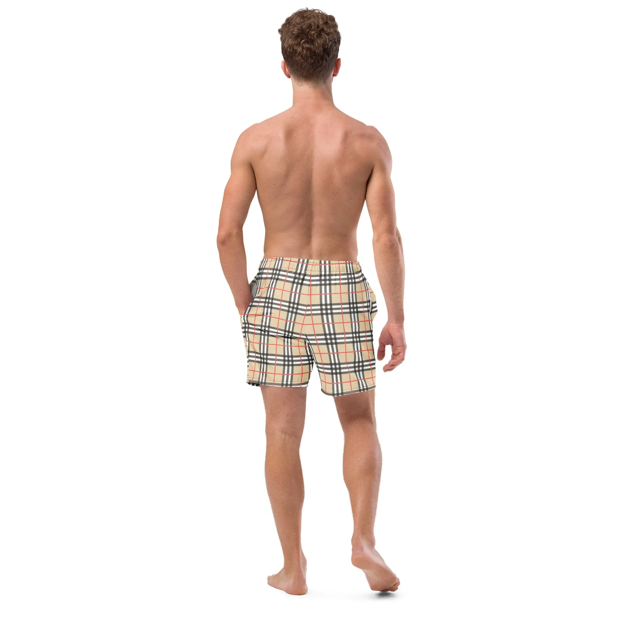 Harbor Plaid Recycled Swim Trunks