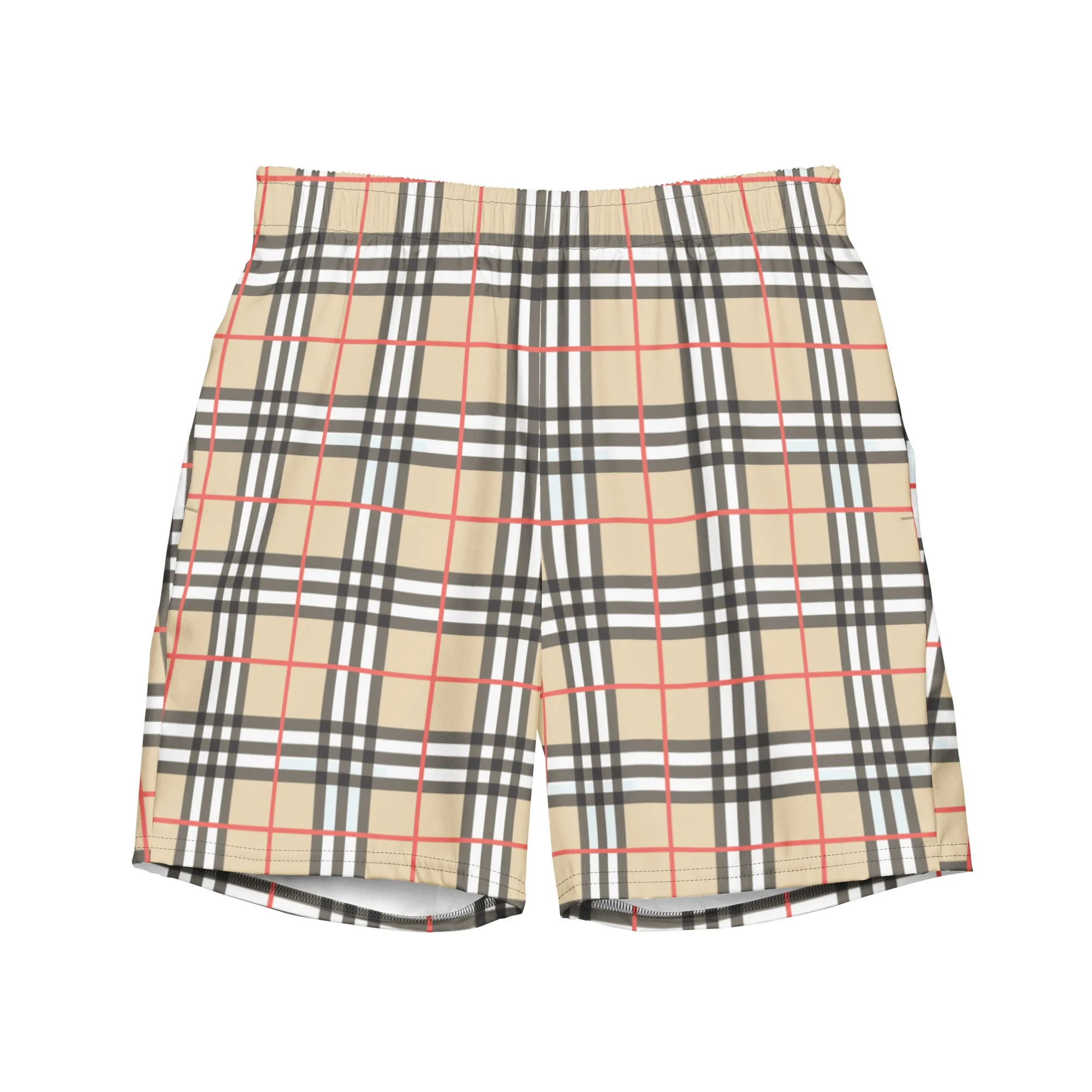 Harbor Plaid Recycled Swim Trunks