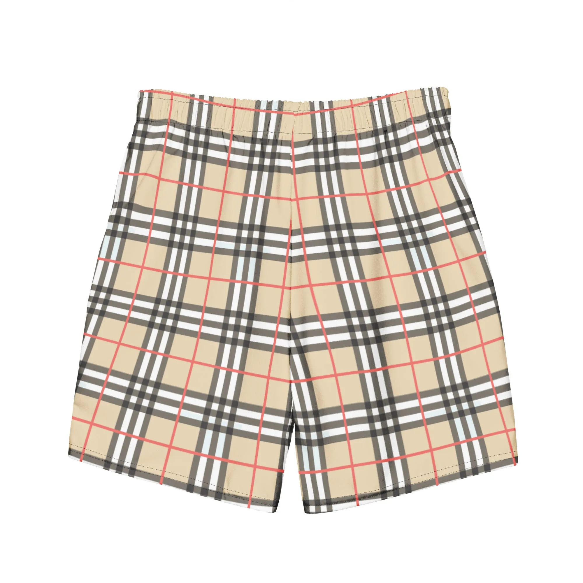 Harbor Plaid Recycled Swim Trunks