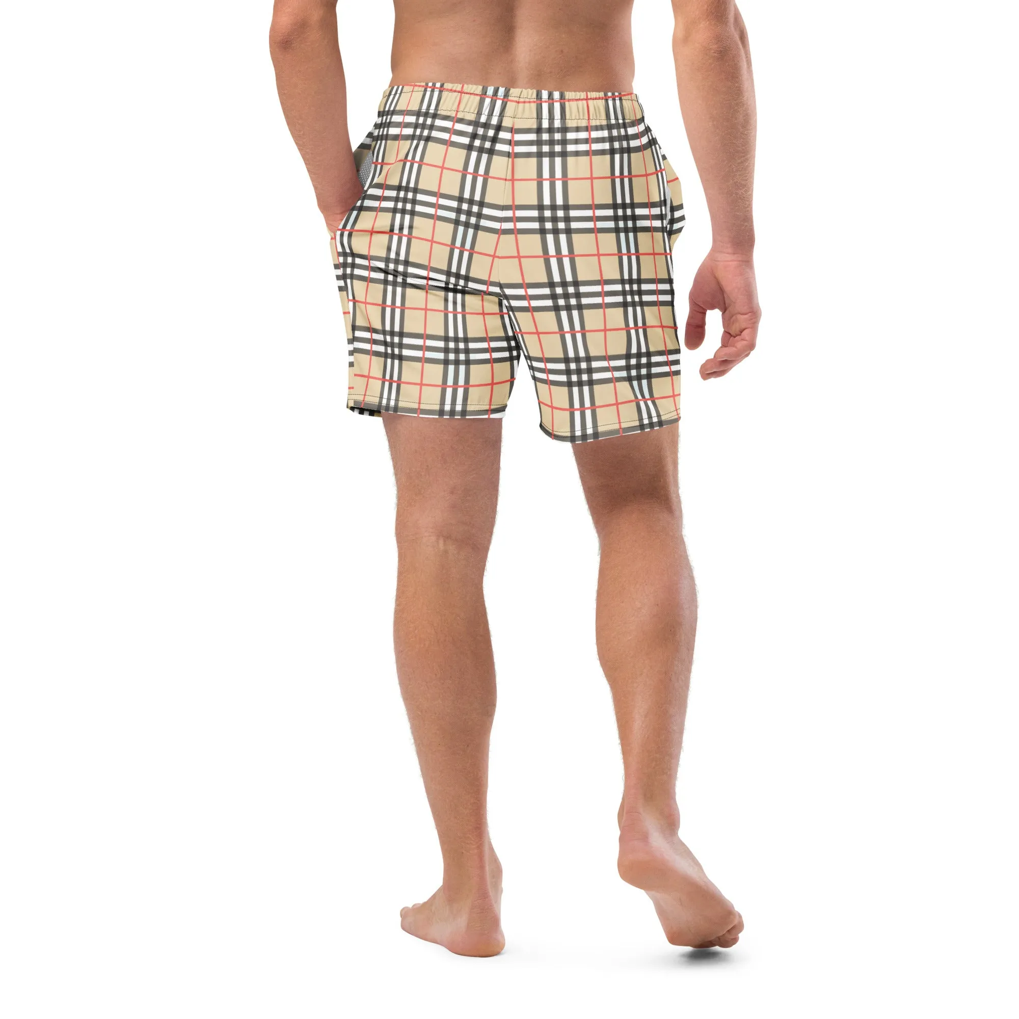Harbor Plaid Recycled Swim Trunks