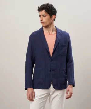 Hartford Jobby Woven Jacket Deep Blue