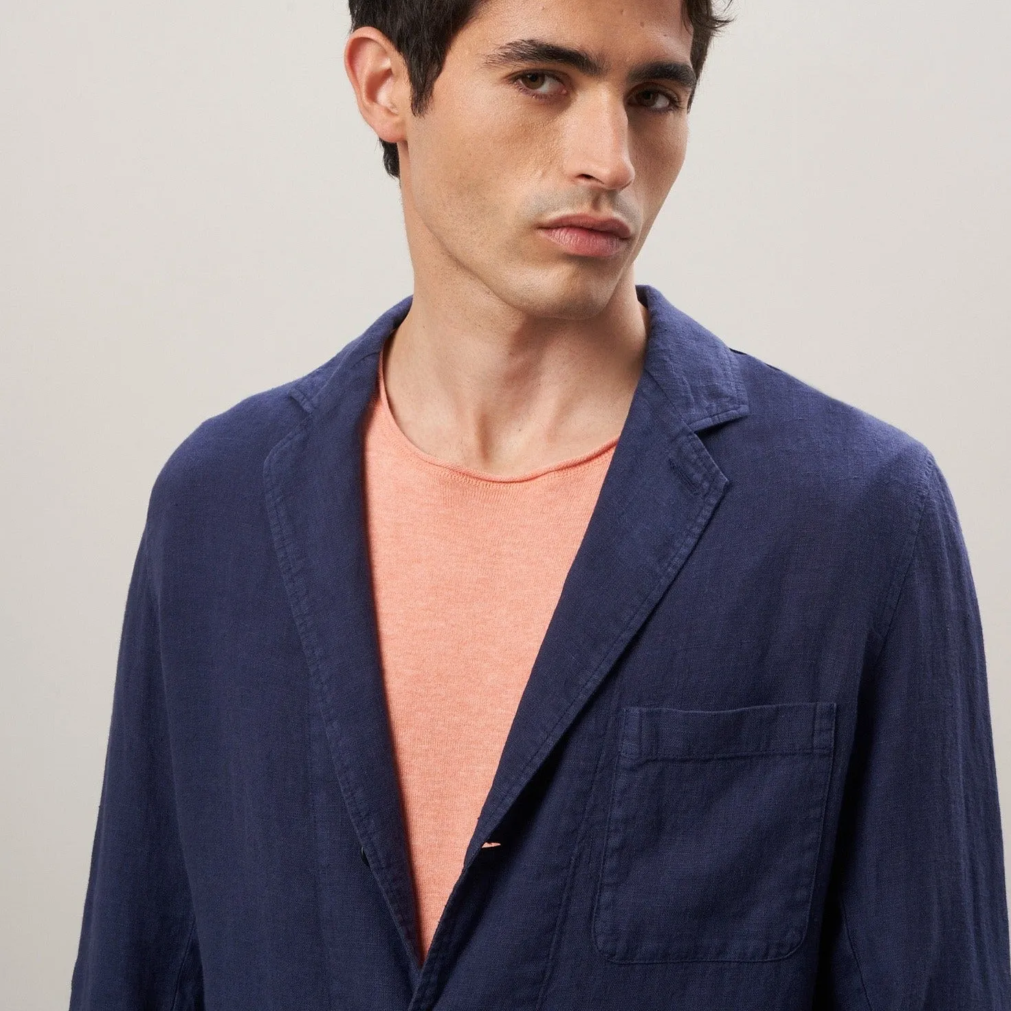 Hartford Jobby Woven Jacket Deep Blue