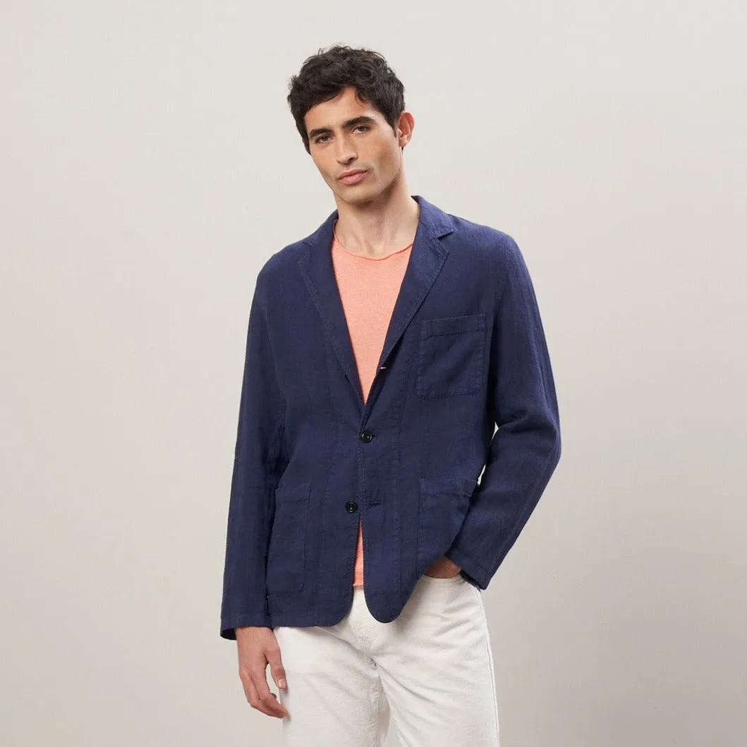 Hartford Jobby Woven Jacket Deep Blue