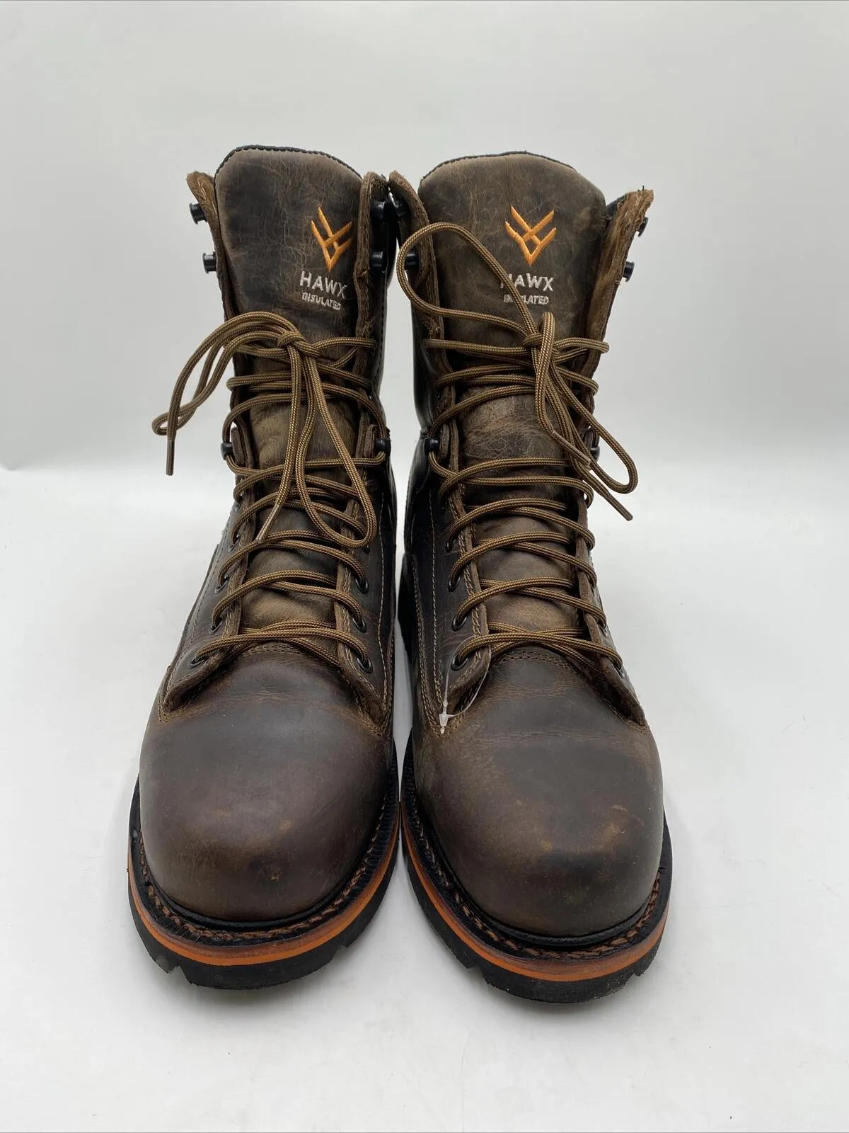 Hawx Men's 8" Insulated Lace-Up Waterproof Work Boots CT Brown Size 13D