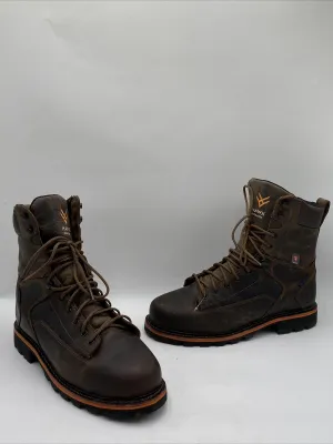 Hawx Men's 8" Insulated Lace-Up Waterproof Work Boots CT Brown Size 13D