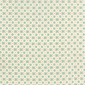 Hometown Girl Ditsy in Aqua by Pat Sloan for Moda Fabrics