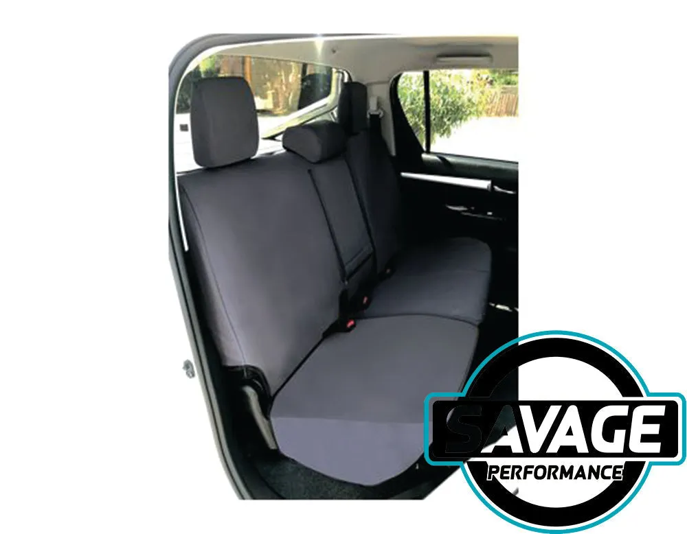 HULK 4x4 - Rear Seat Covers for Holden Colorado Dual Cab, Isuzu D-Max Dual Cab