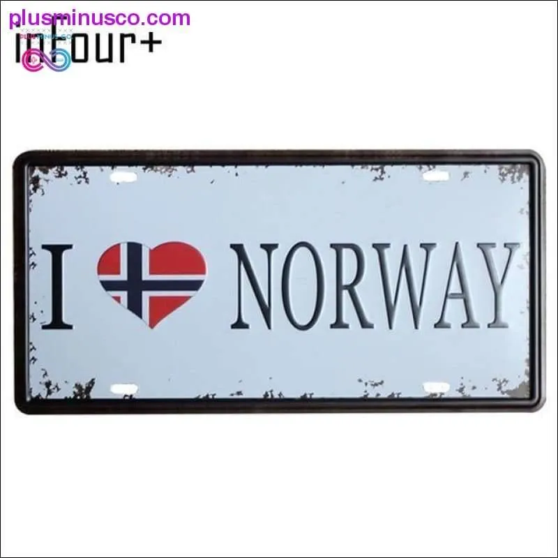 I Love FINLAND Plate Metal Plate Car Number Tin Sign Bar Pub