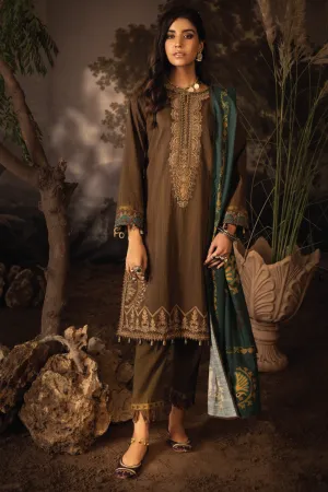 ILC-03 LAYINA- 3PC | Iznik Zarafshan Linen Collection 2021 | Unstitched Embroidered Linen Organza Suits