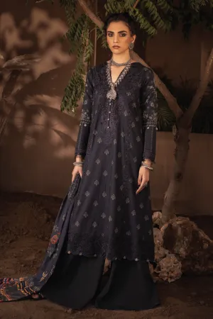 ILC-04 NAZM - 3PC | Iznik Zarafshan Linen Collection 2021 | Unstitched Embroidered Linen Organza Suits