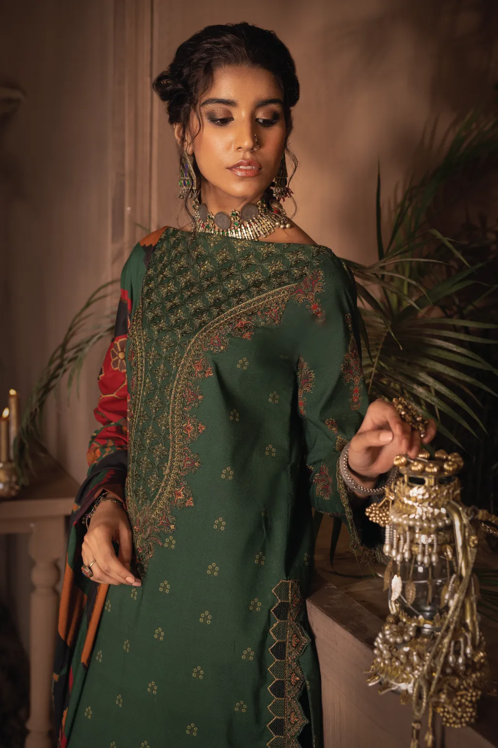 ILC-08 KHUDRAH -3PC | Iznik Zarafshan Linen Collection 2021 | Unstitched Embroidered Linen Organza Suits