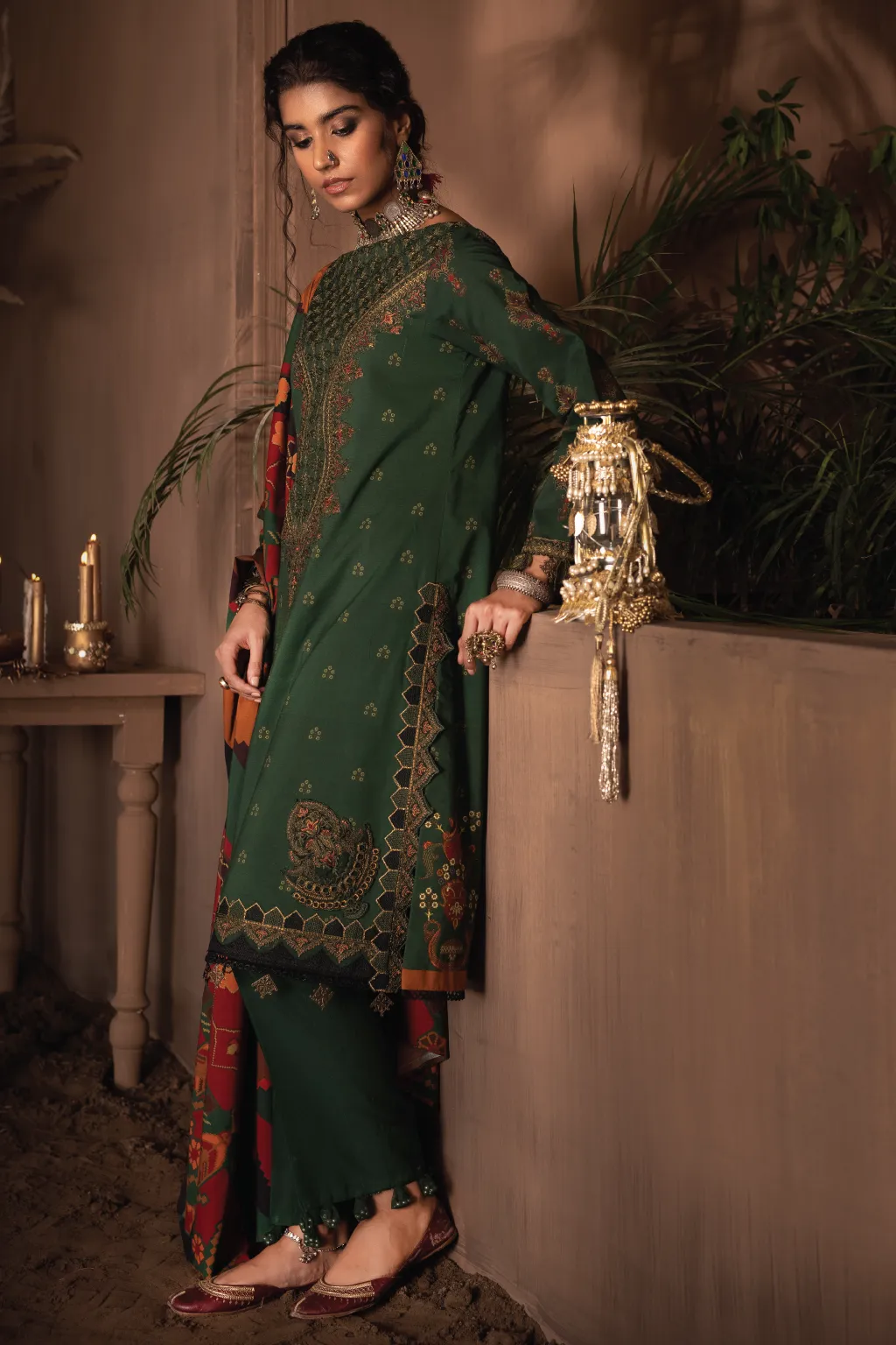 ILC-08 KHUDRAH -3PC | Iznik Zarafshan Linen Collection 2021 | Unstitched Embroidered Linen Organza Suits