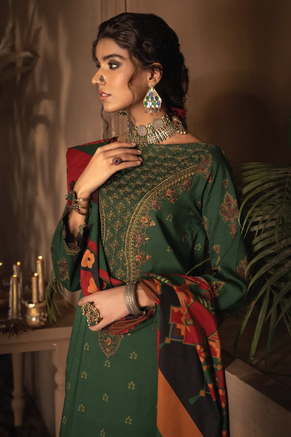 ILC-08 KHUDRAH -3PC | Iznik Zarafshan Linen Collection 2021 | Unstitched Embroidered Linen Organza Suits