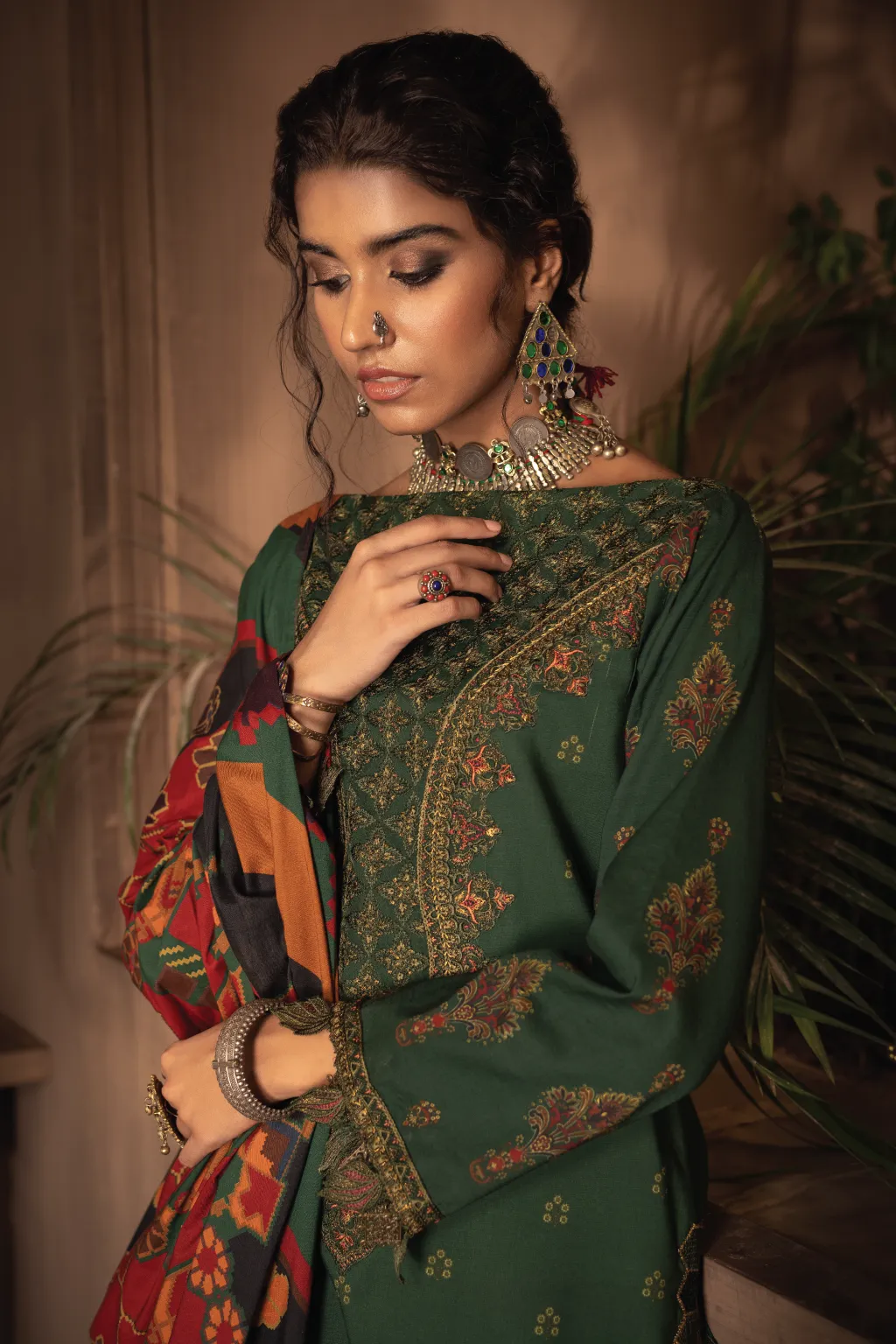 ILC-08 KHUDRAH -3PC | Iznik Zarafshan Linen Collection 2021 | Unstitched Embroidered Linen Organza Suits