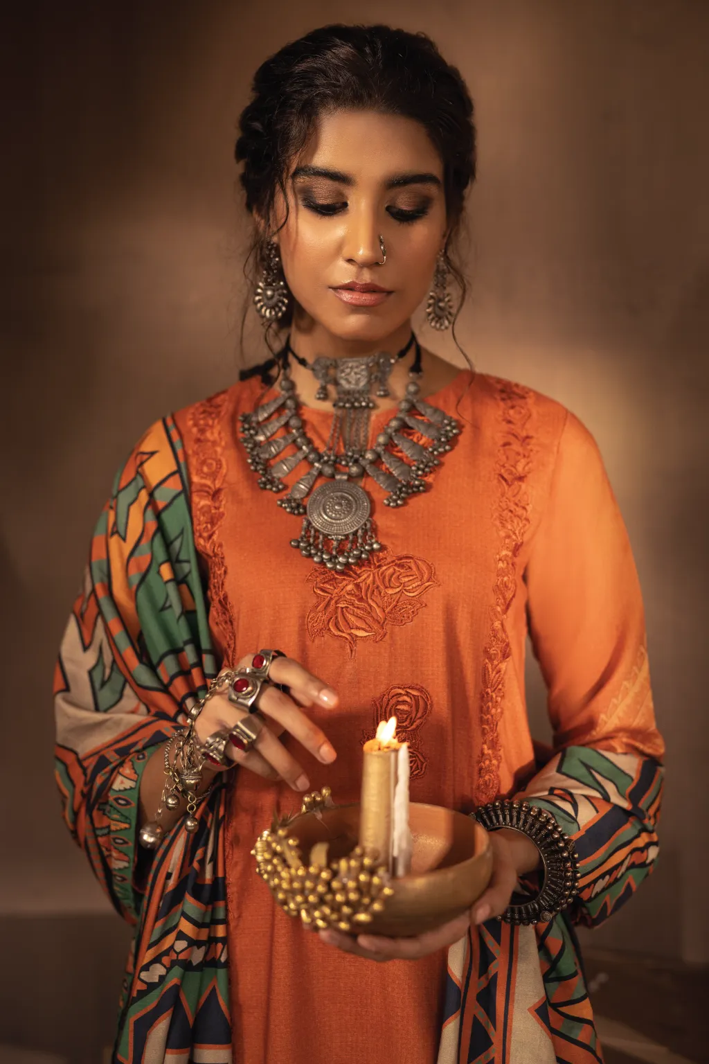 ILC-10 INARA -3PC | Iznik Zarafshan Linen Collection 2021 | Unstitched Embroidered Linen Organza Suits