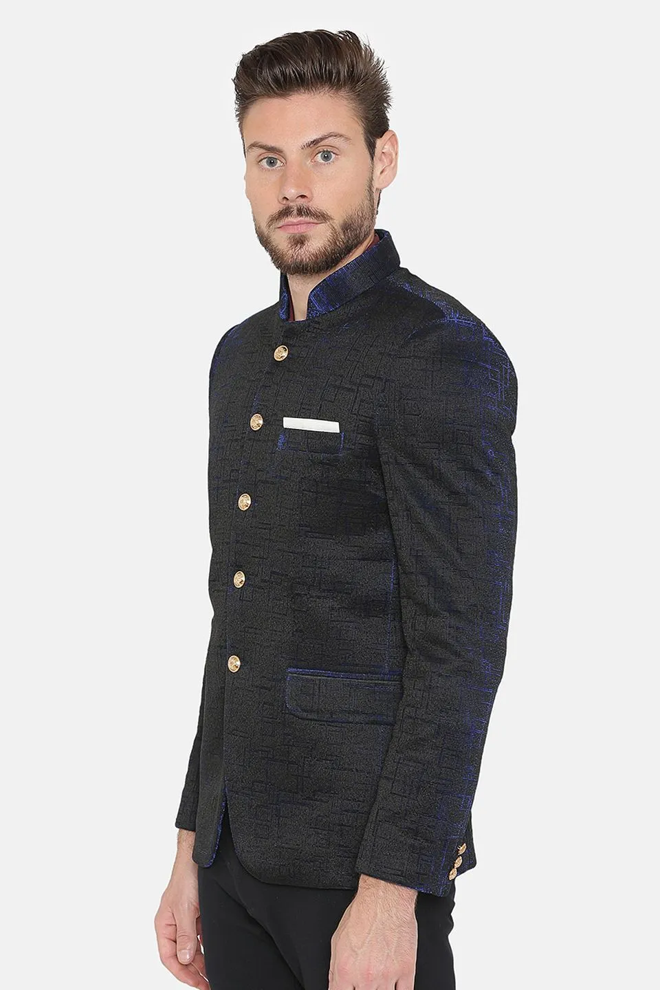 Imported Rayon Blue Bandhgala