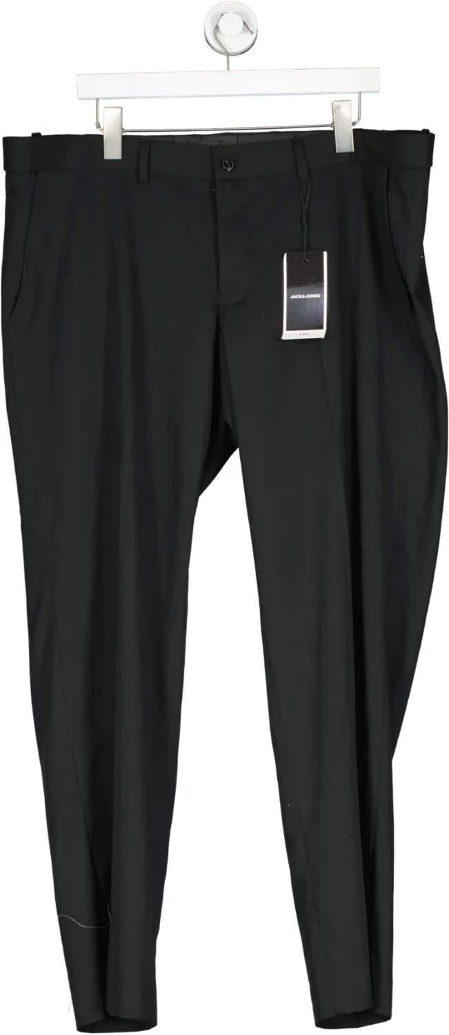 jack jones Black Tailored Suit Trousers UK L