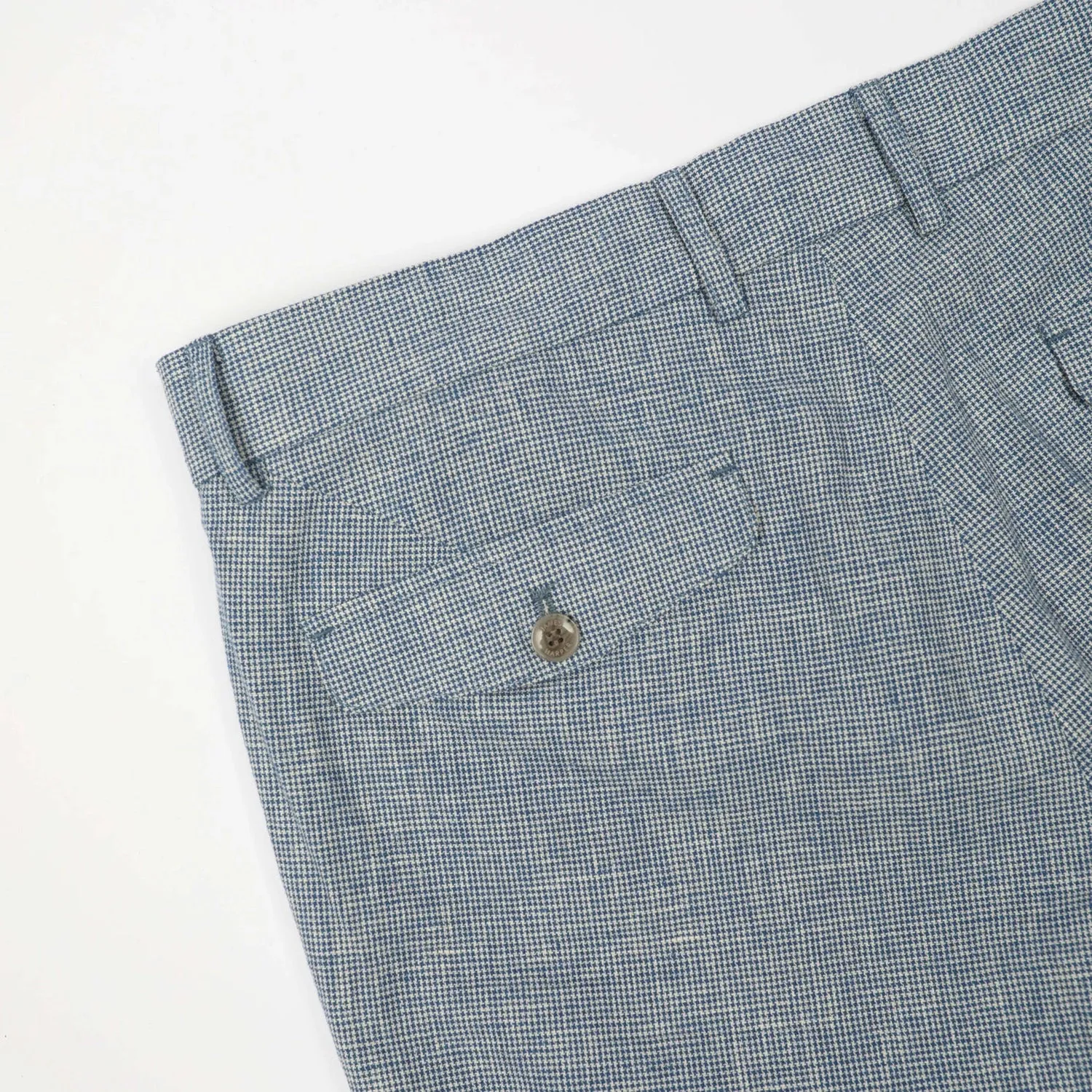 JAMES HARPER LINEN COTTON HOUNDSTOOTH TROUSER JHTR41