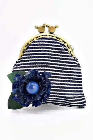 JIANHUI LONDON SUNFLOWER PURSE STRIPED