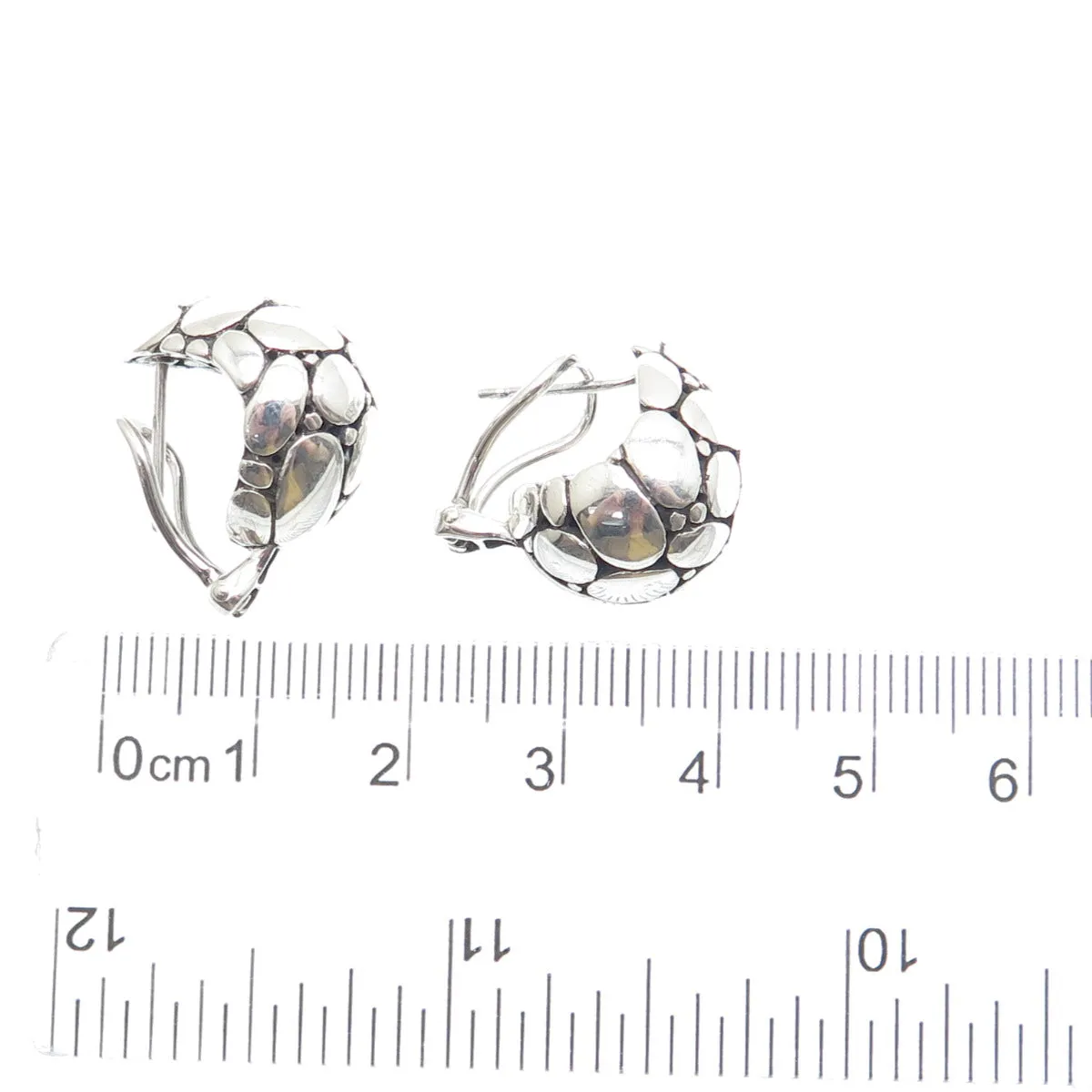 JOHN HARDY 925 Sterling Silver Vintage Kali Omega Back Earrings