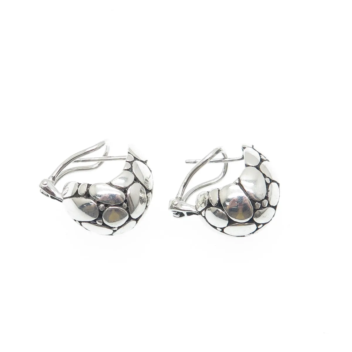 JOHN HARDY 925 Sterling Silver Vintage Kali Omega Back Earrings
