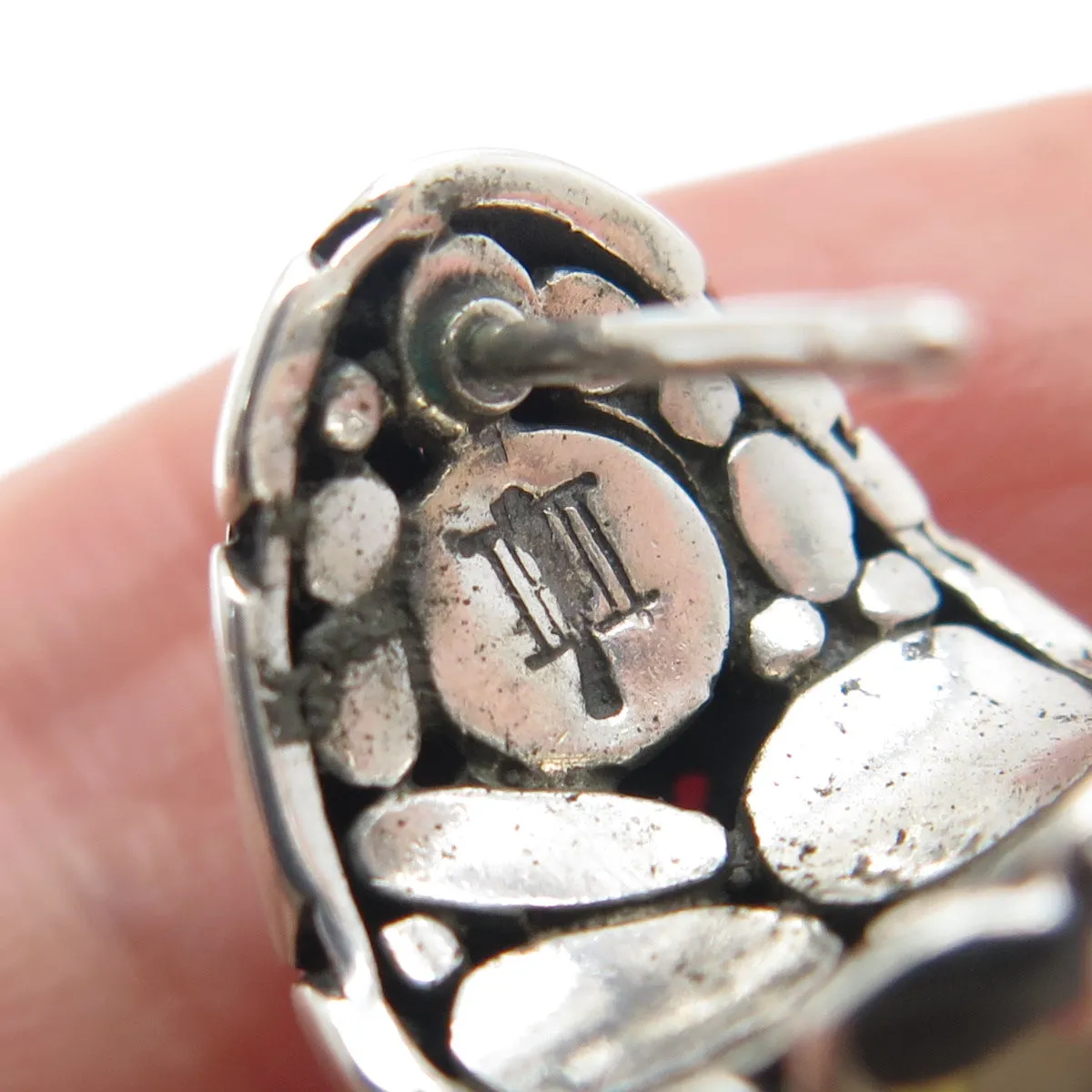 JOHN HARDY 925 Sterling Silver Vintage Kali Omega Back Earrings