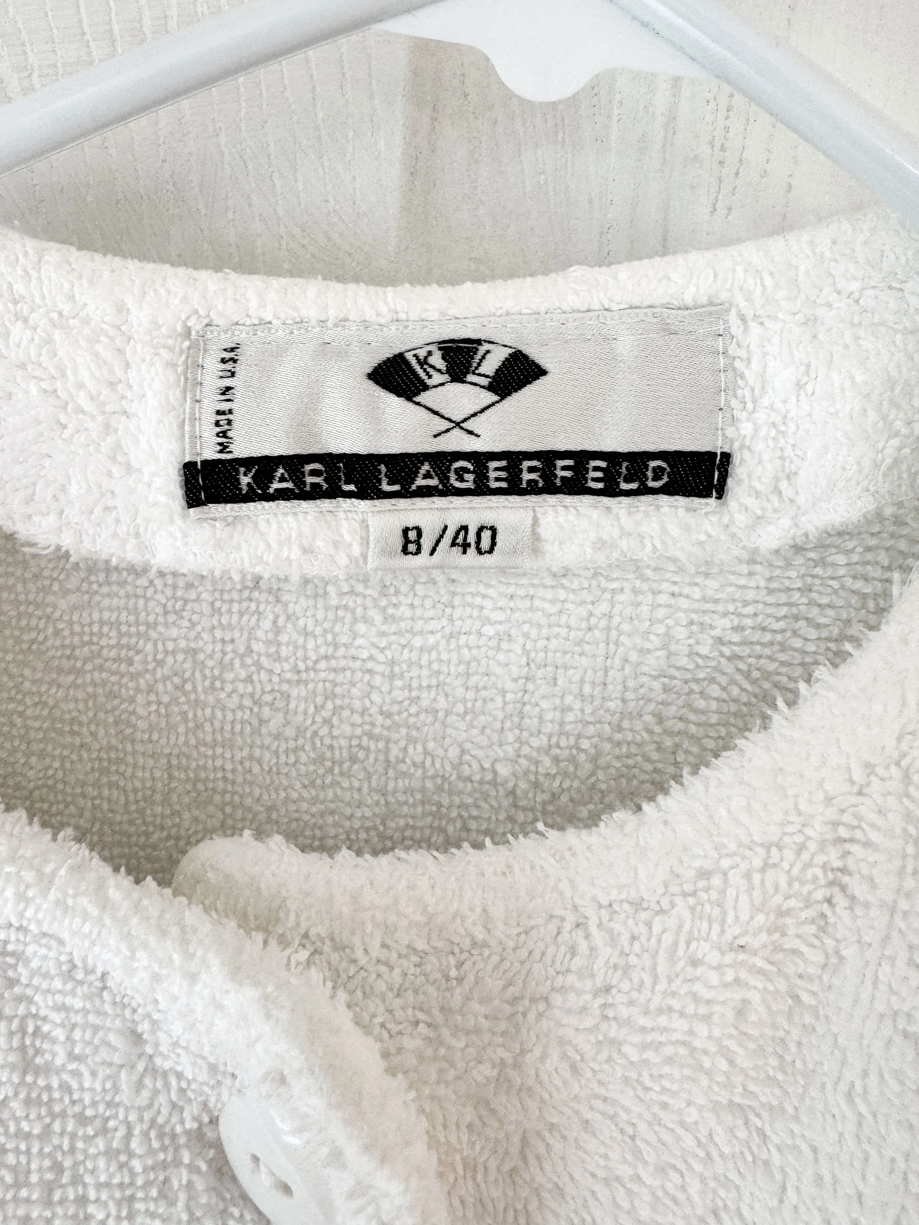 Karl Lagerfeld 1990s French Terry Skirt Suit