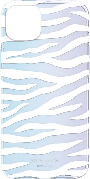 Kate Spade NY - Protective Hardshell Case for iPhone 14 Plus - White Zebra