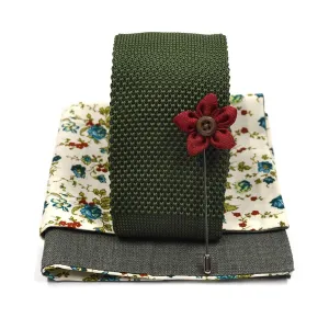 Knitted OD Tie Set