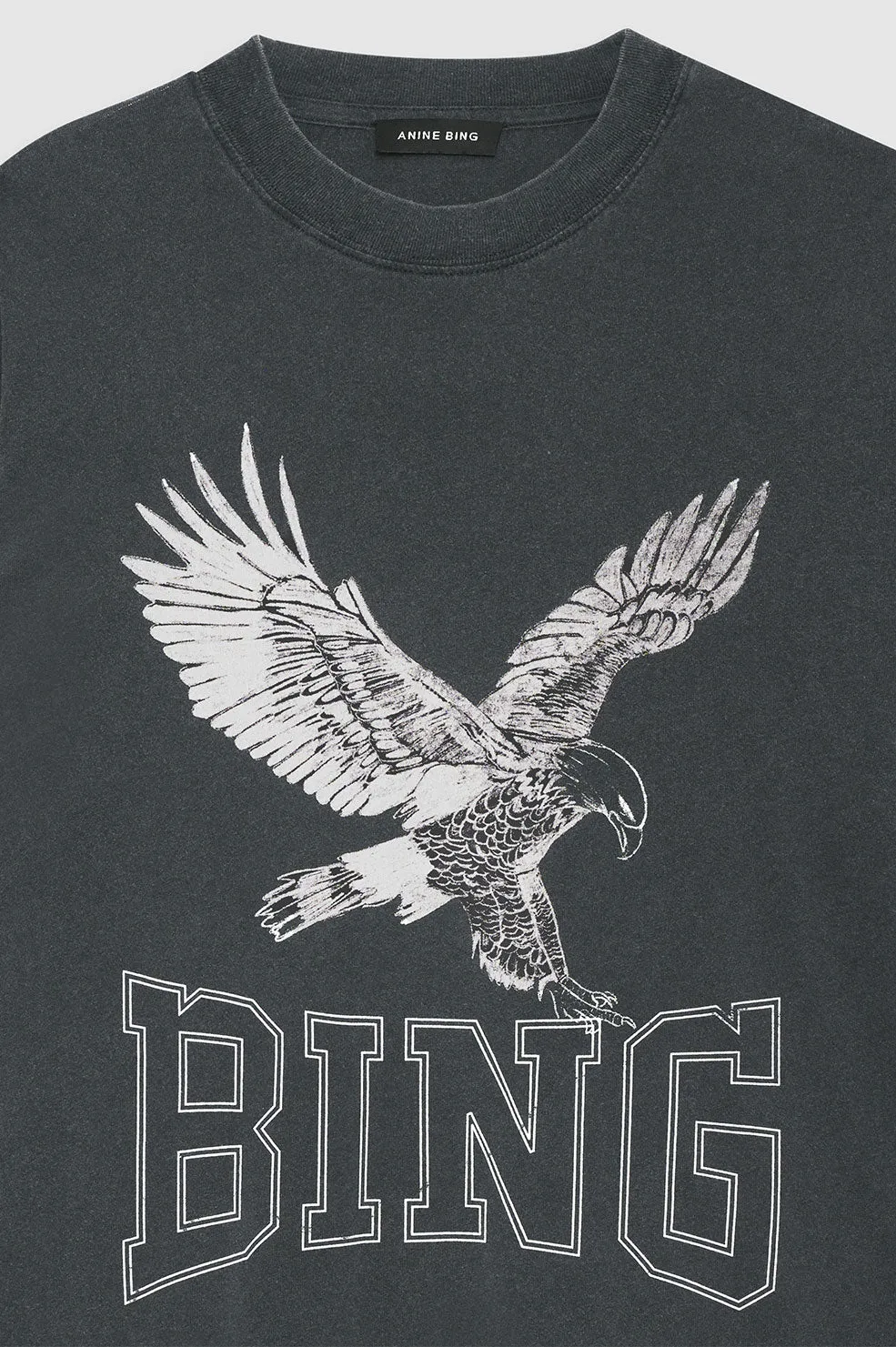 Lili Tee Retro Eagle - Washed Black