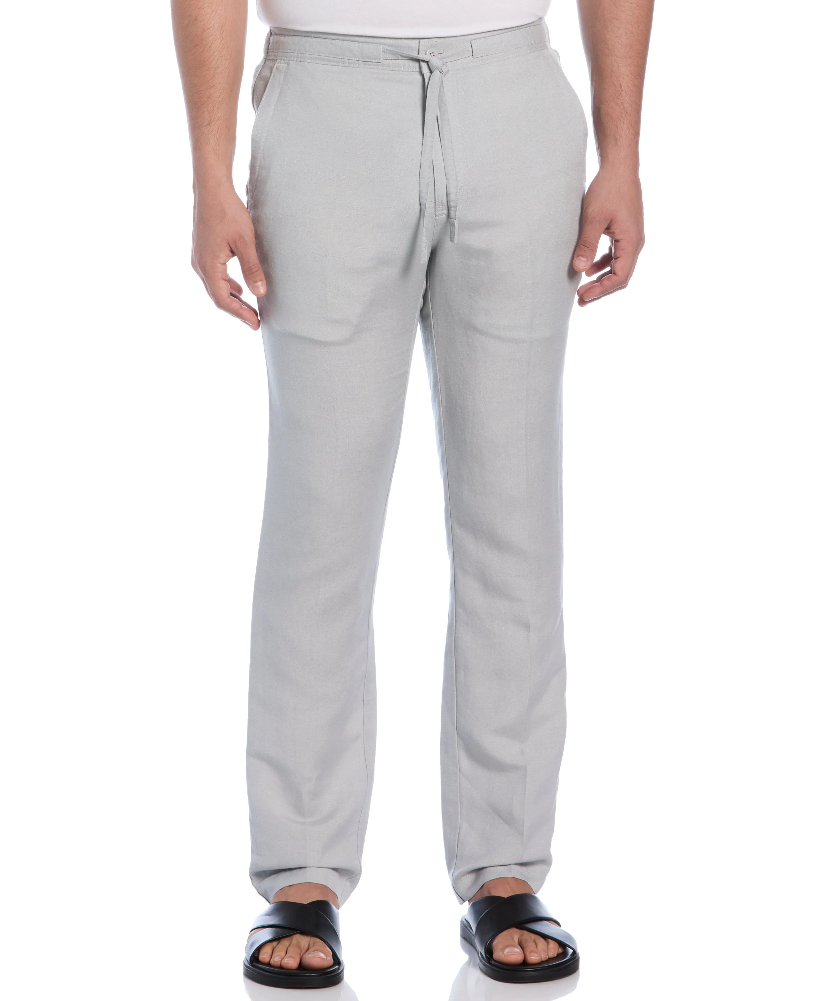 Linen Blend Core Drawstring Pant