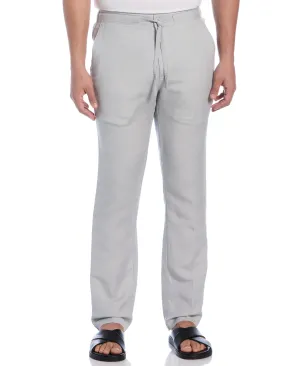 Linen Blend Core Drawstring Pant