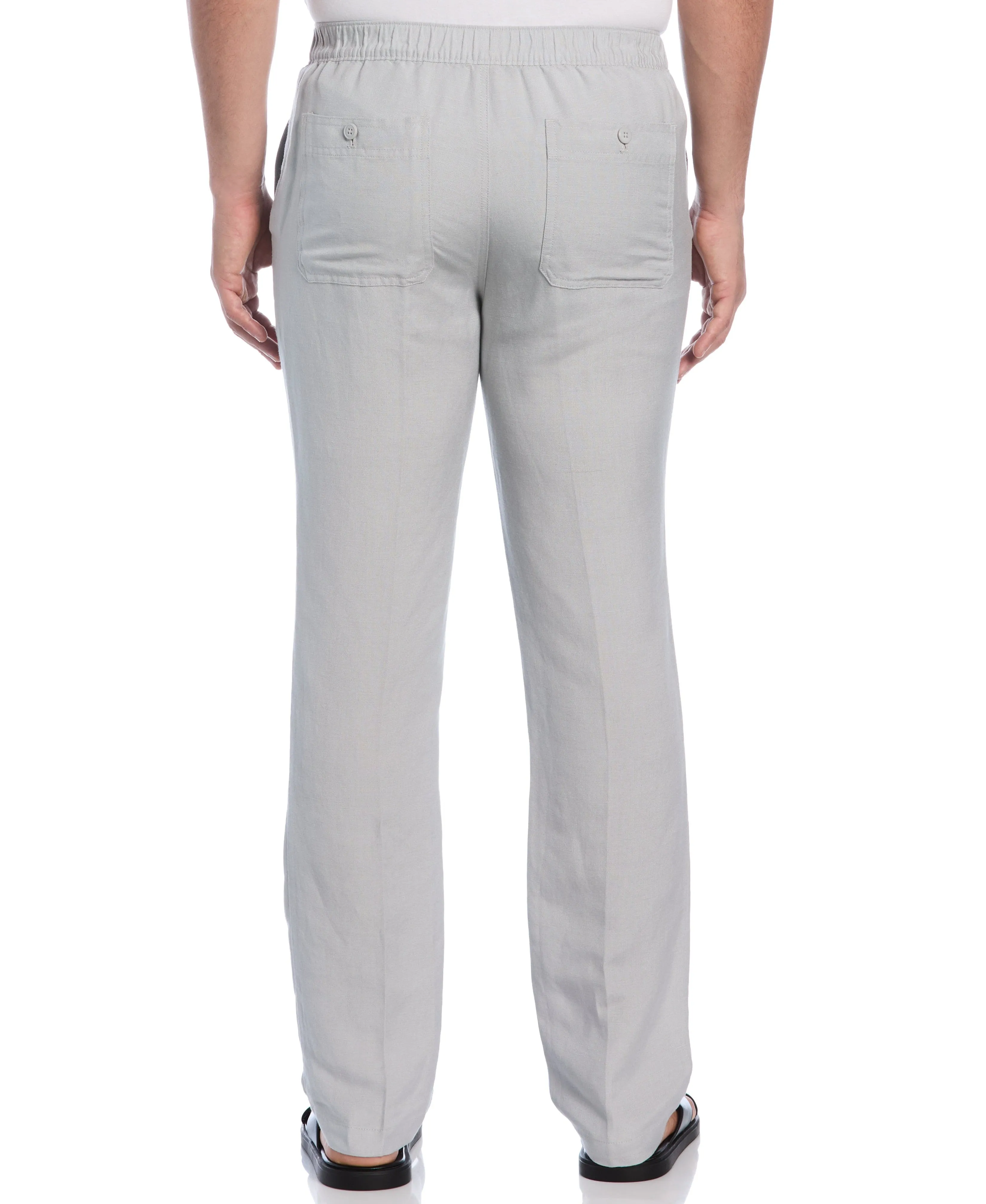 Linen Blend Core Drawstring Pant