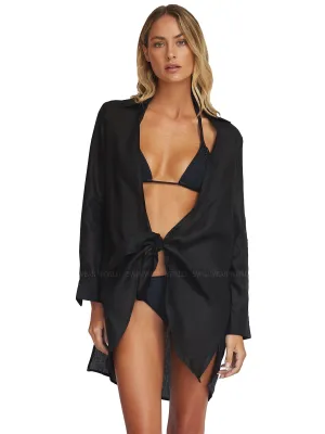 Linen Millie Tie Cover Up