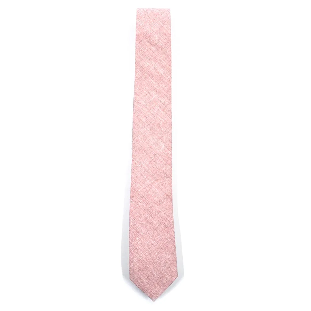 Linen Pink Tie Set