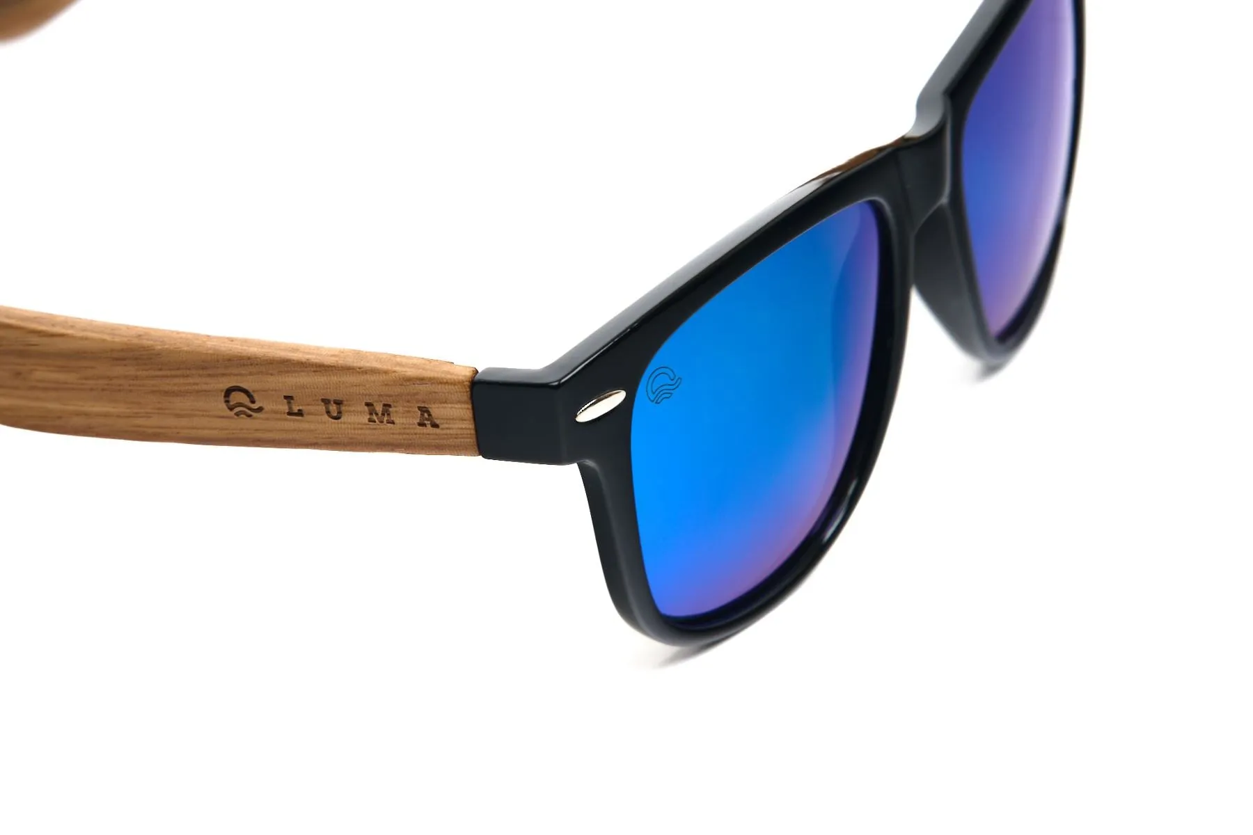 Luma Beach Comber Recycled Sunglasses - Black/Green