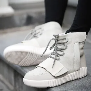 Luxury High Top Trainers In 4 colors