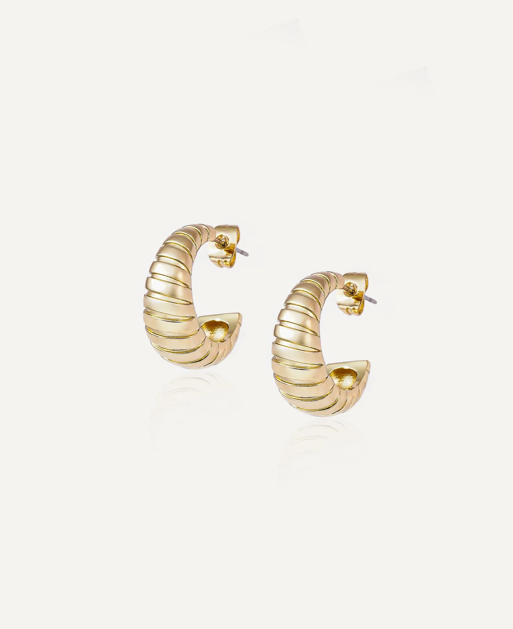 Maeve Croissant Half-Hoop Earrings