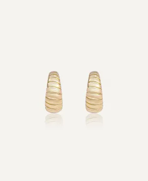 Maeve Croissant Half-Hoop Earrings