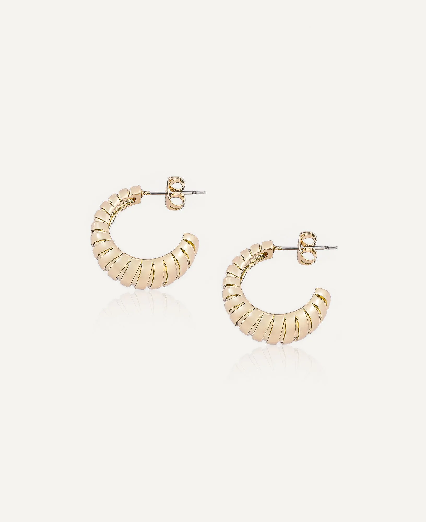 Maeve Croissant Half-Hoop Earrings
