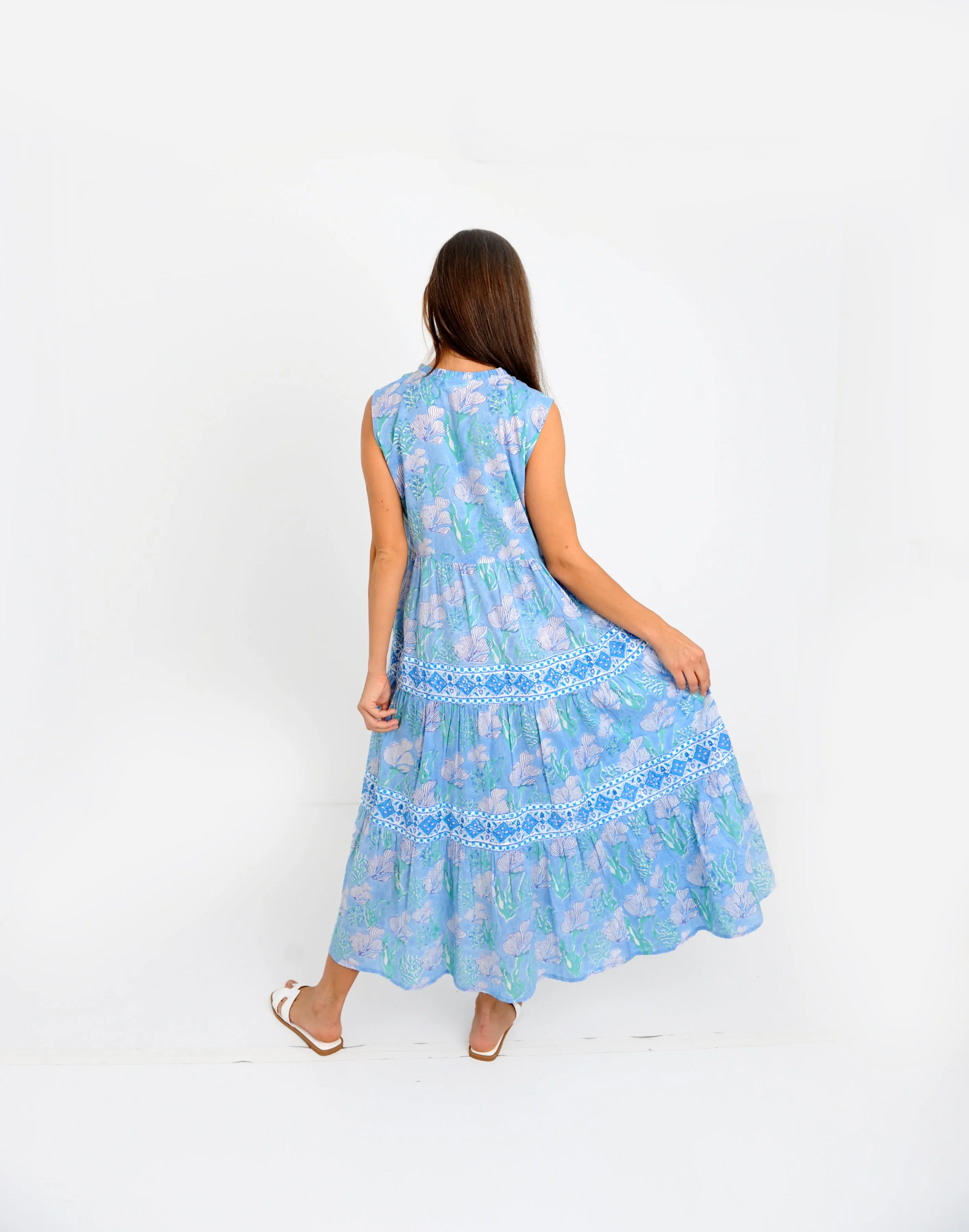Maldives Blue Midi Dress ON SALE