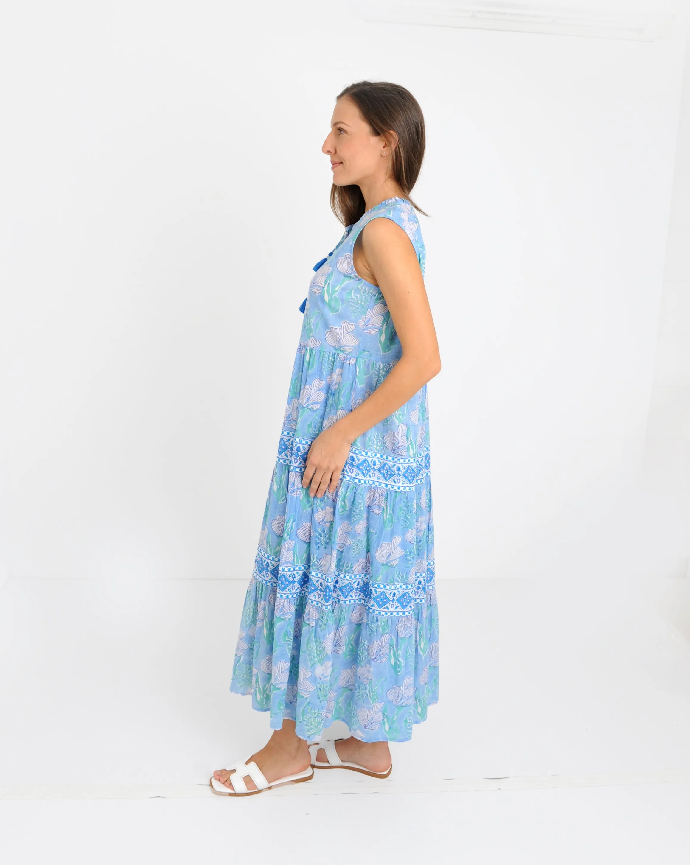 Maldives Blue Midi Dress ON SALE
