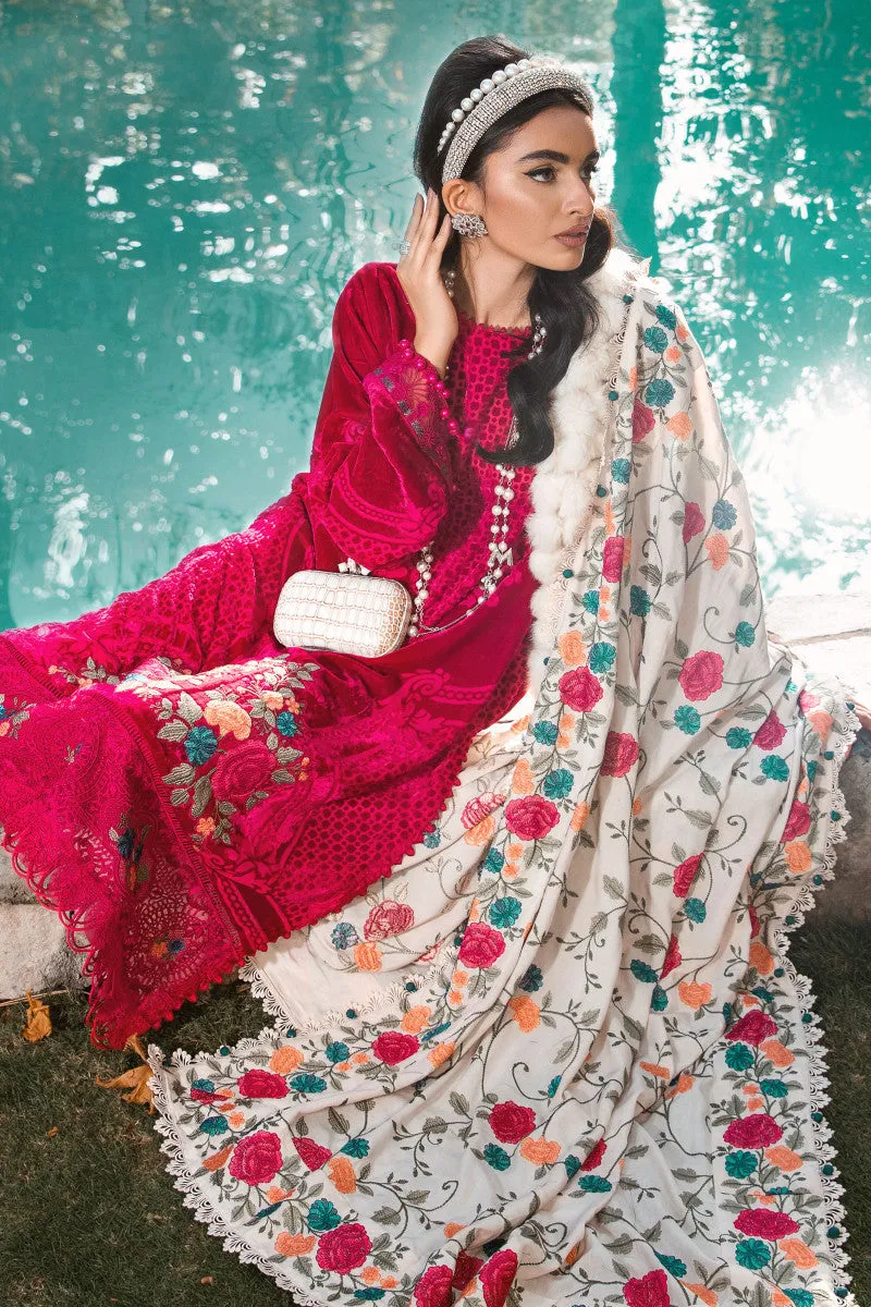MARIA B | Linen Winter Collection 2022 | DL-1010-Fuchsia Pink